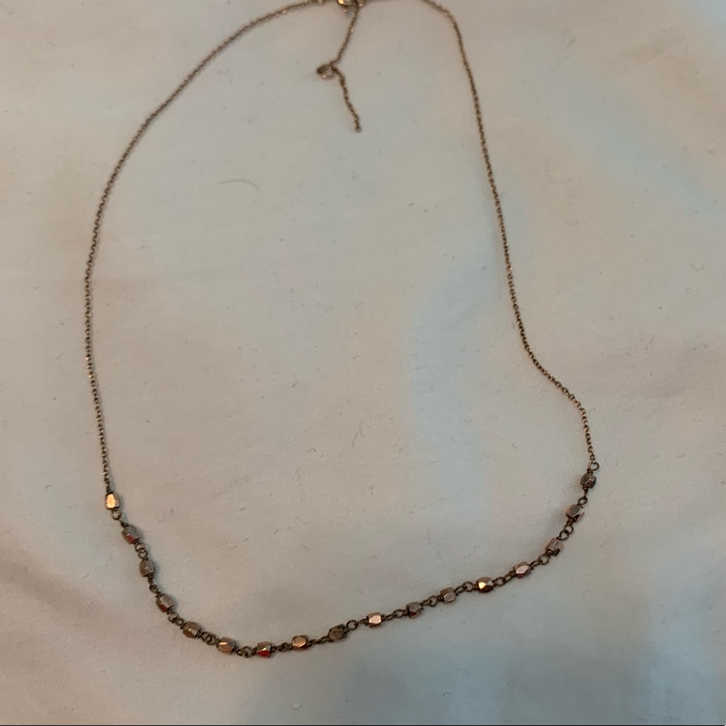 Gorjana Dainty Simple Rose Gold Necklace